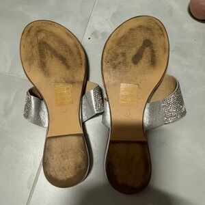 Silver sandals